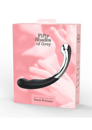 Fifty Shades Of Grey Sweet Pressure Silicone and Metal Dildo - Black/Silver