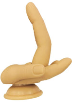 Load image into Gallery viewer, Finger Fest Double Up Silicone Dildo - Caramel