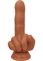 Load image into Gallery viewer, Finger Fest Flip Off Silicone Dildo - Caramel