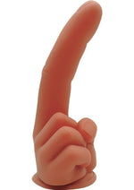 Load image into Gallery viewer, Finger Fest Trigger Silicone Dildo - Caramel