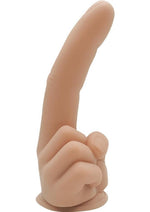 Load image into Gallery viewer, Finger Fest Trigger Silicone Dildo - Vanilla