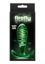 Load image into Gallery viewer, Firefly Ace I Glass Plug Butt Plug - Clear/Glow In The Dark - Small