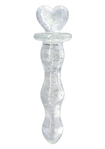 Load image into Gallery viewer, Firefly Glass Heart A Glow Probe - Clear/Glow In The Dark