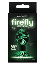 Load image into Gallery viewer, Firefly Glass Plug Butt Plug - Clear/Glow In The Dark