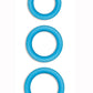 Firefly Halo Medium Silicone Cock Ring - Blue/Glow In The Dark - Medium