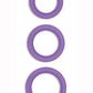 Firefly Halo Medium Silicone Cock Ring - Glow In The Dark/Purple - Medium