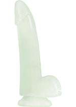 Load image into Gallery viewer, Firefly Smooth Dong Dildo - Clear/Glow In The Dark - 5in