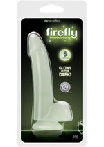 Load image into Gallery viewer, Firefly Smooth Dong Dildo - Clear/Glow In The Dark - 5in