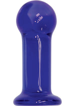 Load image into Gallery viewer, First Glass Anal Plug - Blue/Indigo