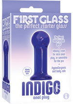 Load image into Gallery viewer, First Glass Anal Plug - Blue/Indigo