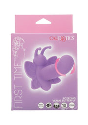 First Time Rotating Venus Butterfly Rechargeable Silicone Stimulator - Purple