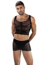 Load image into Gallery viewer, Fishnet Armor 2 Piece Set-Black-Os