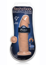Load image into Gallery viewer, Fleshstixxx Dual Density Silicone Bendable Dong - Caramel - 9in
