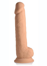 Load image into Gallery viewer, Fleshstixxx Dual Density Silicone Bendable Dong with Balls - Caramel - 10in
