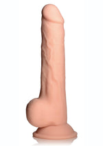 Load image into Gallery viewer, Fleshstixxx Silicone Bendable Dong with Balls - Vanilla - 9in
