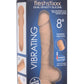 Fleshstixxx Silicone Rechargeable Vibrating Dong with Balls - Caramel - 8in