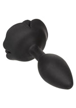 Load image into Gallery viewer, Forbidden Rose Silicone Anal Plug - Black - Large