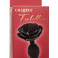 Forbidden Rose Silicone Anal Plug - Black - Large