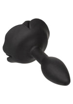 Load image into Gallery viewer, Forbidden Rose Silicone Anal Plug - Black - Small