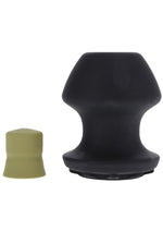 Load image into Gallery viewer, Fort Troff Kum Keeper Silicone Open End Anal Plug - Black - Medium
