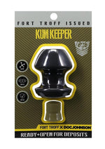 Load image into Gallery viewer, Fort Troff Kum Keeper Silicone Open End Anal Plug - Black - Medium