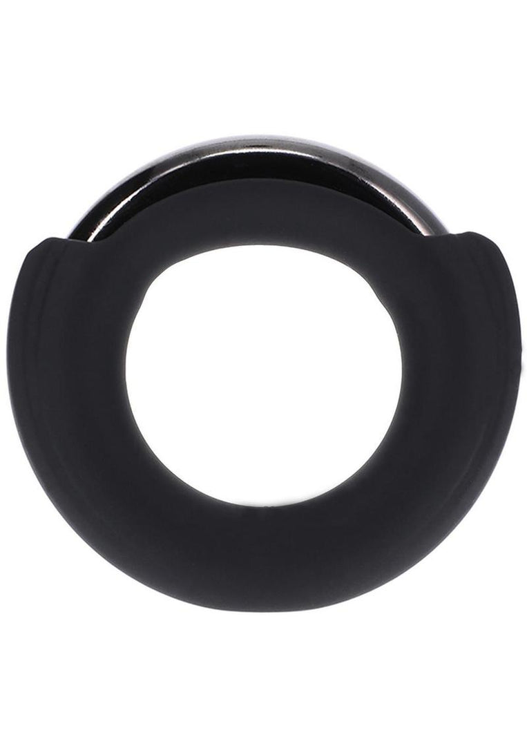 Fort Troff Pinch Zero Silicone Ring - Black/Metal