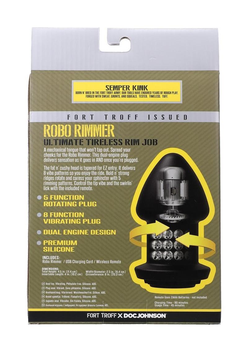 Fort Troff Robo Rimmer Rechargeable Silicone Anal Plug