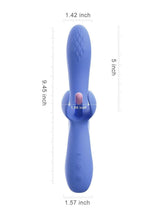 Load image into Gallery viewer, Fortexa Kinky Finger Flapping Rechargeable Silicone Clit and G-Spot Vibrator with App Control