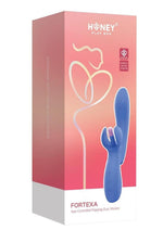 Load image into Gallery viewer, Fortexa Kinky Finger Flapping Rechargeable Silicone Clit and G-Spot Vibrator with App Control - Blue/Pink