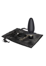Load image into Gallery viewer, Frederick's Of Hollywood Rechargeable 4in Booty Plug Multi Function Vibration Silicone - Black