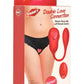 Frisky Double Love Connection Rechargeable Silicone Panty Vibe with Remote - Red