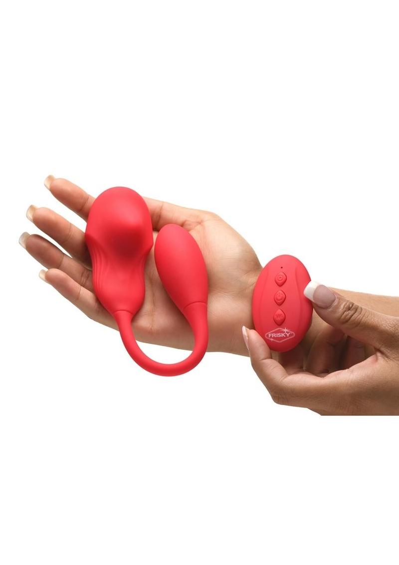 Frisky Double Love Connection Rechargeable Silicone Panty Vibe with Remote