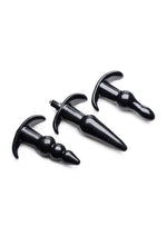 Load image into Gallery viewer, Frisky Thrill Trio Anal Plug - Black - Set
