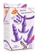 Load image into Gallery viewer, Frisky Thrill Trio Anal Plug - Purple - Set
