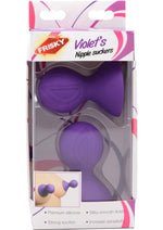 Load image into Gallery viewer, Frisky Violet&#39;s Silicone Nipple Suckers - Purple
