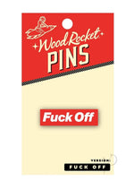 Load image into Gallery viewer, Fuck Off Enamel Pin - Red/White
