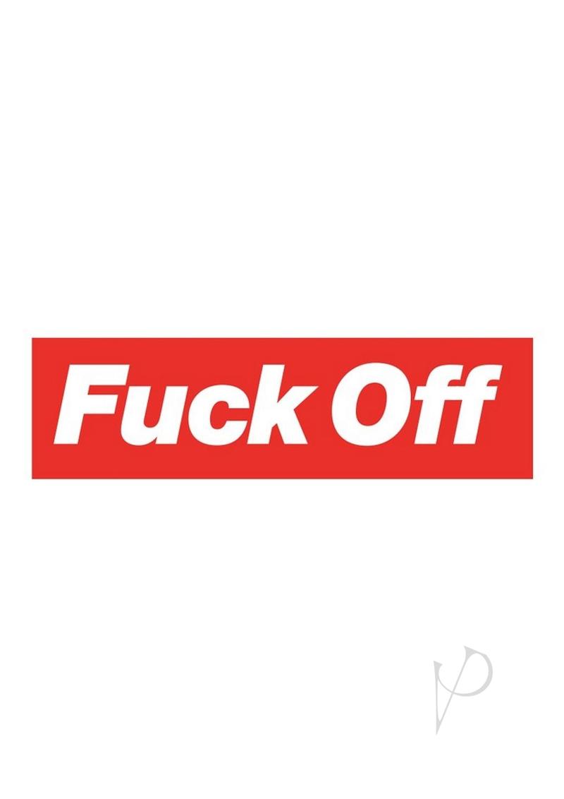 Fuck Off Enamel Pin - Red/White