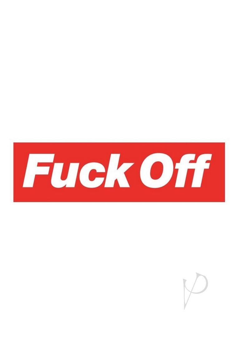 Fuck Off Enamel Pin - Red/White