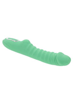 Load image into Gallery viewer, Full Throttle Rechargeable Silicone Warming Vibrator - Green
