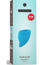 Load image into Gallery viewer, Fun Cup A Silicone Menstrual Cup - Blue/Turquoise
