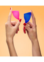 Load image into Gallery viewer, Explore Kit Silicone Menstrual Cup Set - A/B - Pink/Ultramarine
