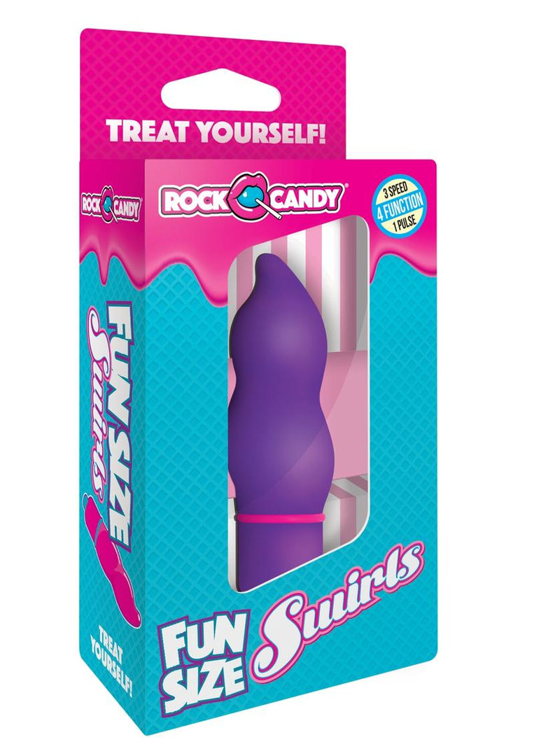 Fun Size Swirls Bullet Vibrator - Purple - Small