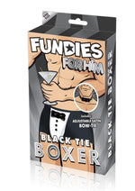 Load image into Gallery viewer, Fundies Black Tie Tuxedo with Bow Tie - Black/White - One Size