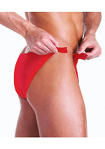 Load image into Gallery viewer, Fundies Rip It Off Bikini with Red Satin Ribbon