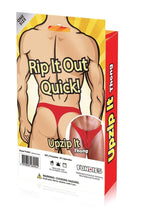 Load image into Gallery viewer, Fundies Unzip It Thong with Rose Petals