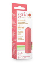 Load image into Gallery viewer, Gaia Eco Rechargeable Bullet Vibrator - Coral/Pink
