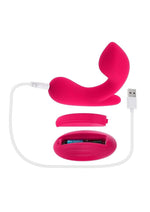 Load image into Gallery viewer, Gender X All About The Bass Rechargeable Silicone Vibrator with Remote - Red
