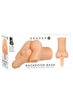 Load image into Gallery viewer, Gender X Backdoor Bash Stroker with Vibrating Cock Ring - Vanilla
