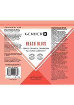 Load image into Gallery viewer, Gender X Beach Bliss Water Based Flavored Lubricant 4oz. - Peach

