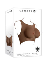 Load image into Gallery viewer, Gender X Breast Plate Silicone C Cup - Chocolate
